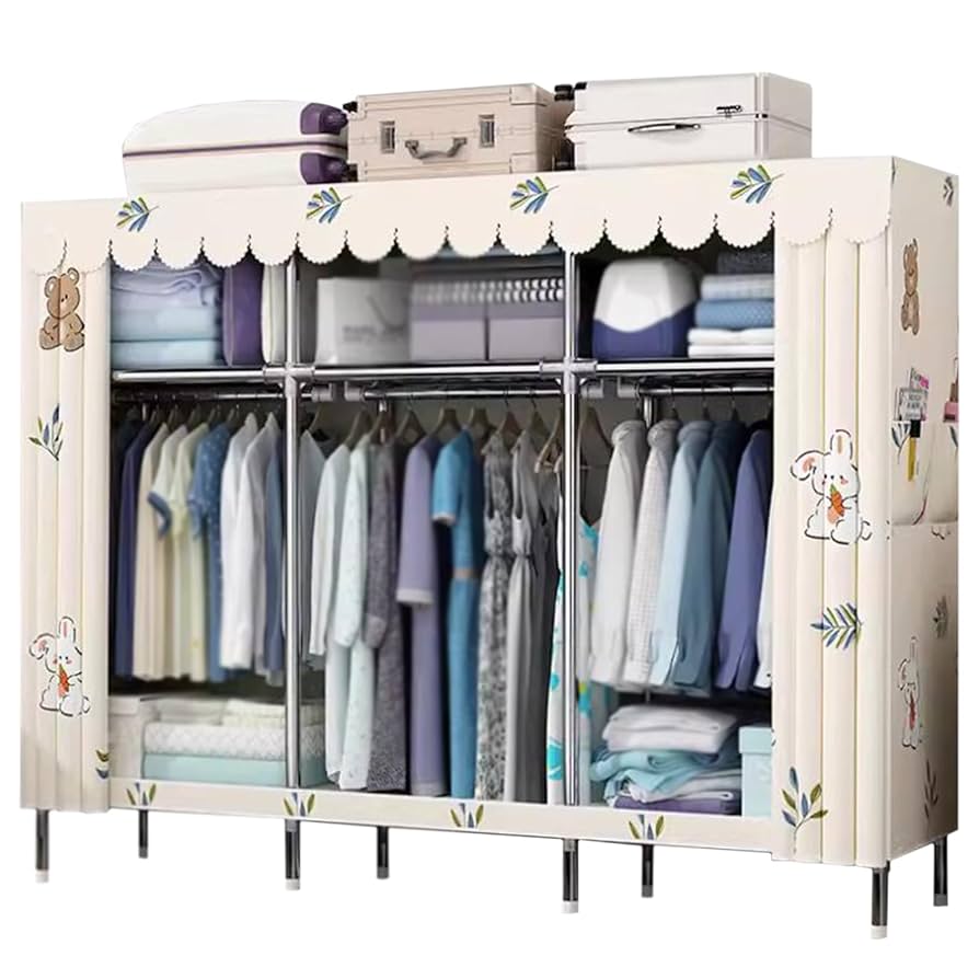 hide Closet Collection【美品】 Amazon.com: YOUUD Portable Closet 50 Inch Wardrobe Closet